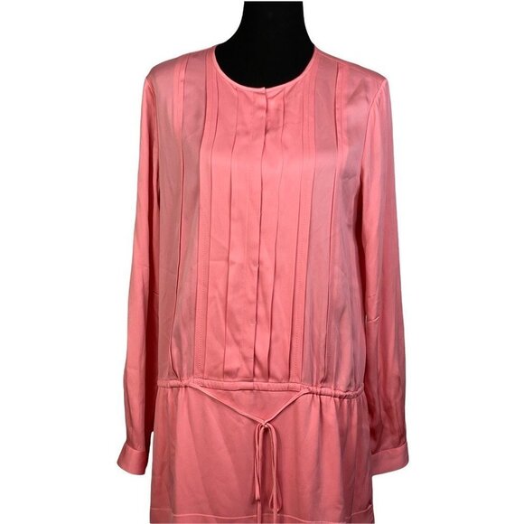 Diane Von Furstenberg Womens Francesca Blouson Dress Pink Stretch Lined‎ 12 New - Picture 4 of 11